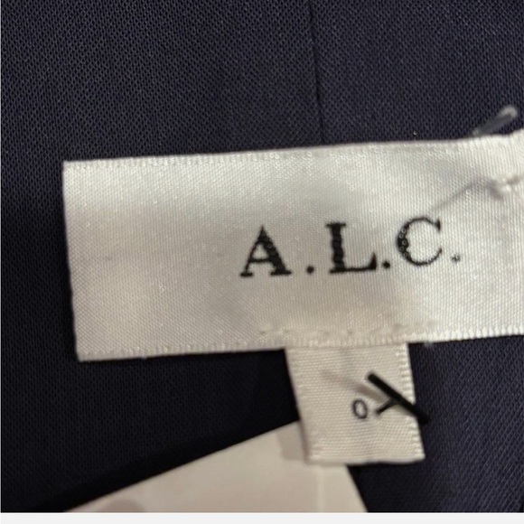 NEW A.L.C. Jocelyn Asymmetric Blazer Mini Dress Wrap Navy Size 0 MSRP$495 - Picture 6 of 6